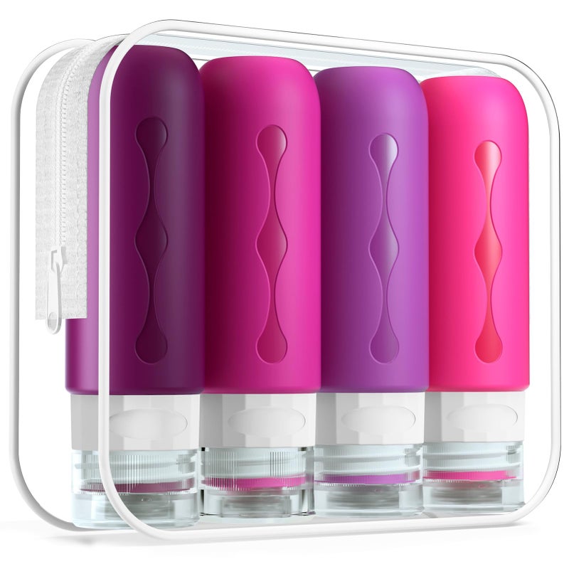 Gemice Travel Bottles for Toiletries Tsa Approved Size Containers BPA Free Leak Proof Tubs Refillable Liquid Accessories Cometic Shampoo and Lotion Soap - Image 1